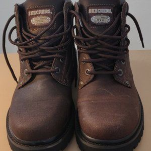 Skechers 6606 Mens Tom Cats Bully Boots Dark Brown